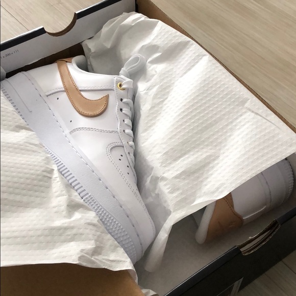 Nike Air Force 1 Low (White/Vachetta Tan) SOLD - Picture 2 of 5